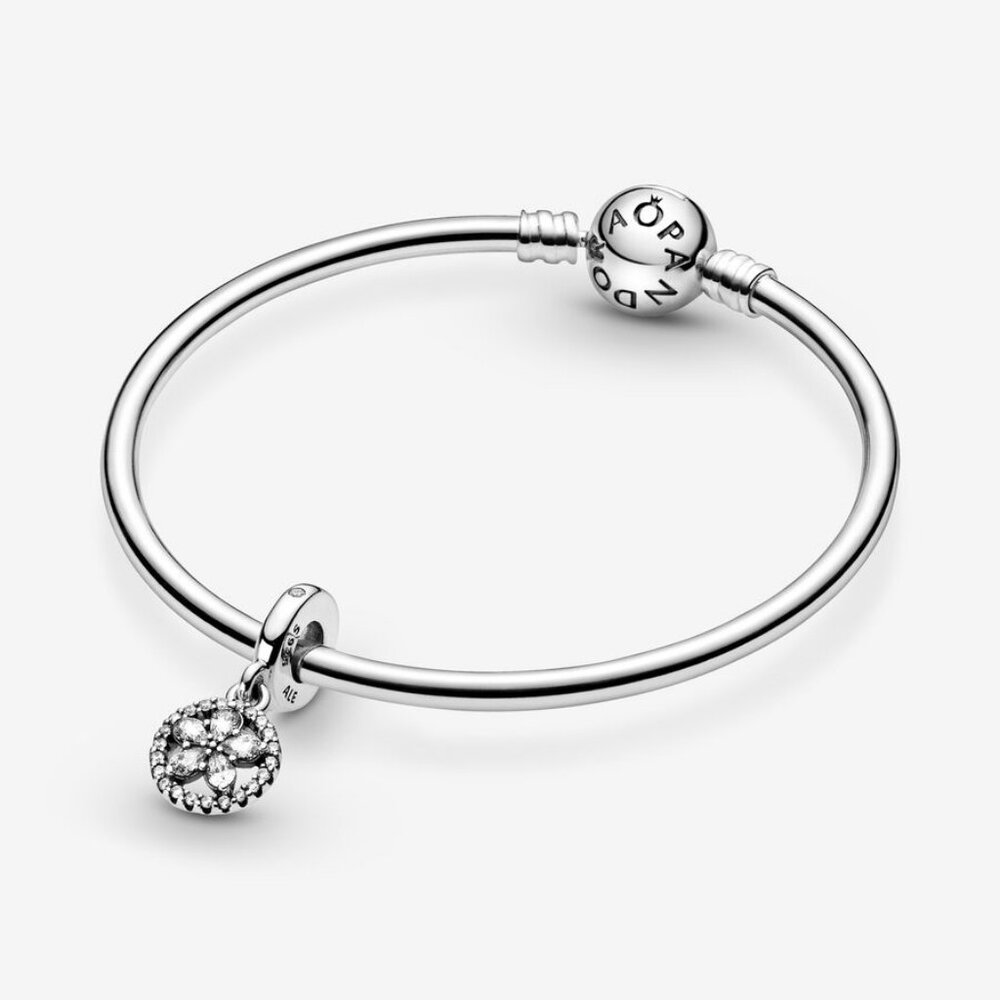 Pandora Sparkling Snowflake Circle Dangle Charm - image 4